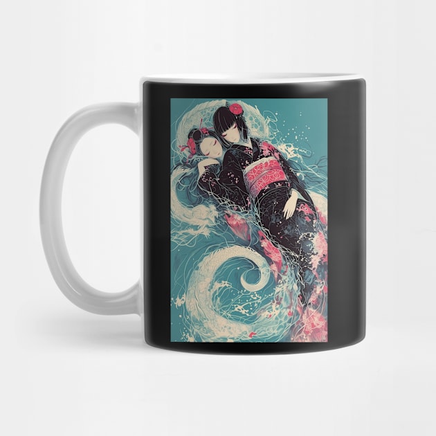 Geisha dragon in water 7206 by ToddT